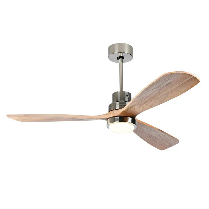 Afralia™ Wood Ceiling Fan with Remote Control, Modern Bedroom Wooden Fan Light Fixture