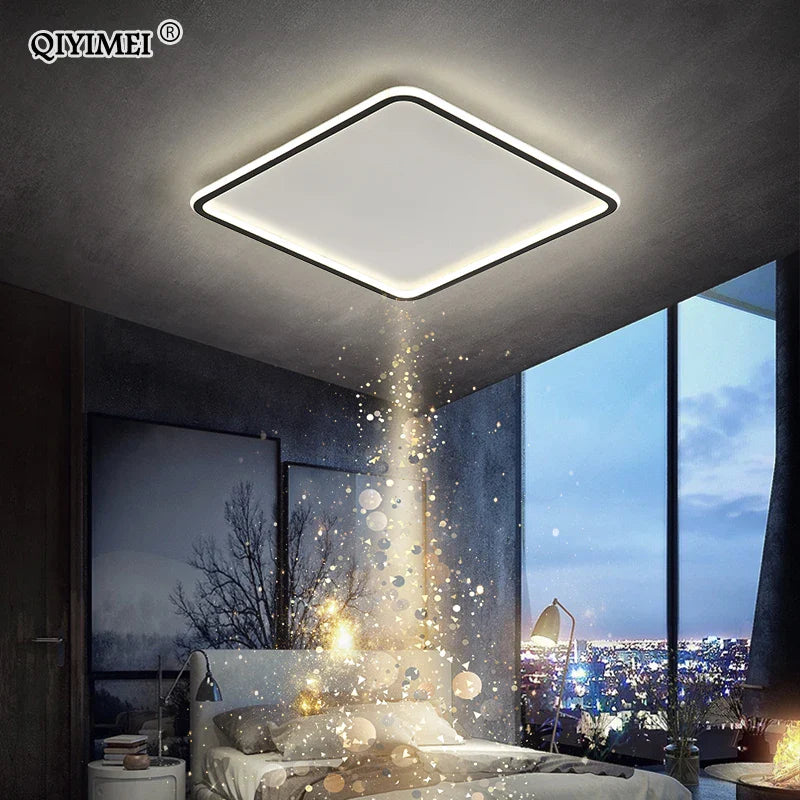 Afralia™ Modern Dimmable LED Ceiling Light for Living Room, Bedroom, and Study Room