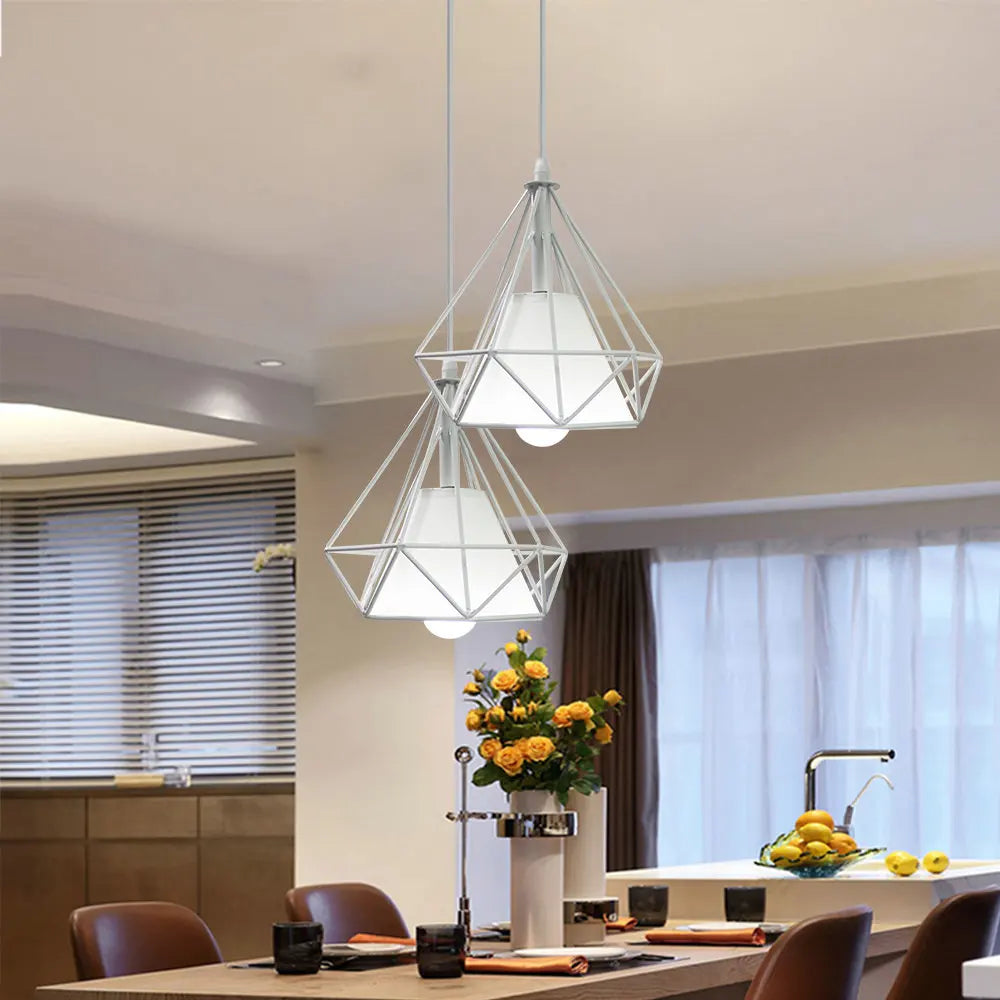 Afralia™ Industrial Pendant Lights: Modern LED Hanging Lamps for Home Living Room Kitchen Decor