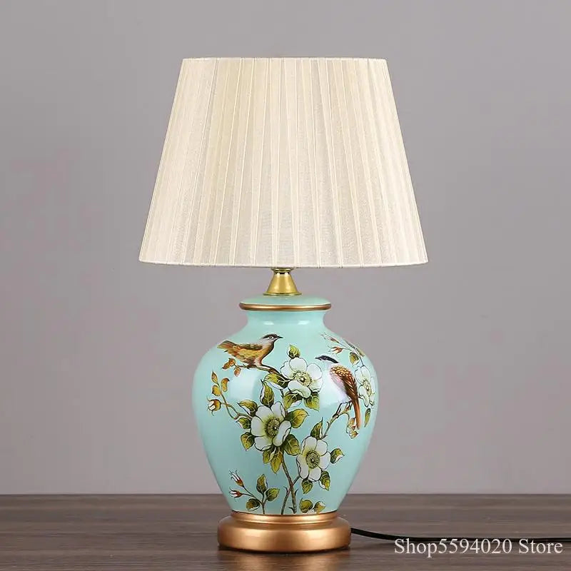 Afralia™ LED Ceramic Table Lamp for Living Room, Bedroom, Study - Home Decor Lighting