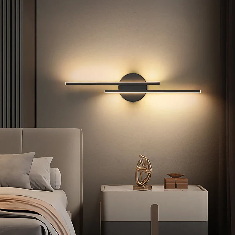 Afralia™ Modern LED Wall Lamp for Living Room Bedroom Bedside, Nordic Design Wall Sconce Lighting