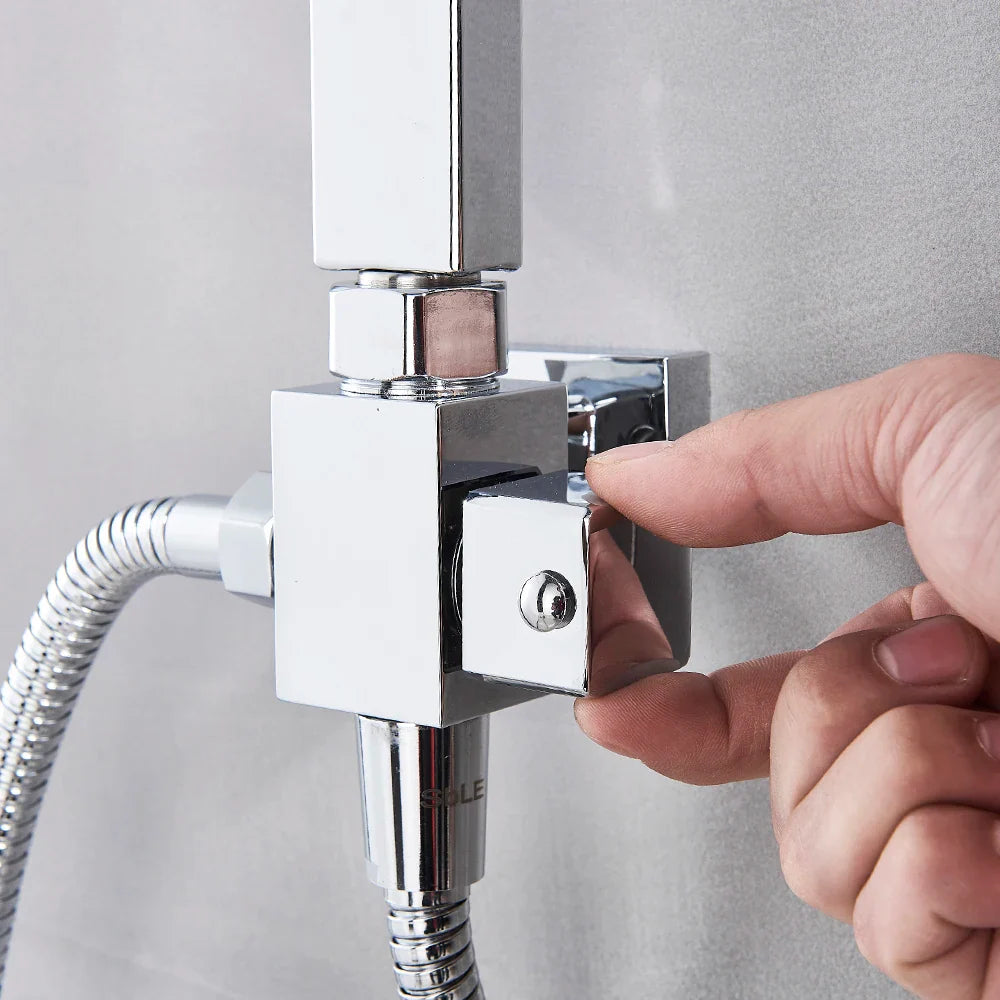 Afralia™ Rain Shower Faucet with Handheld Sprayer 2-way Switch, Wall Mounted for Bathroom