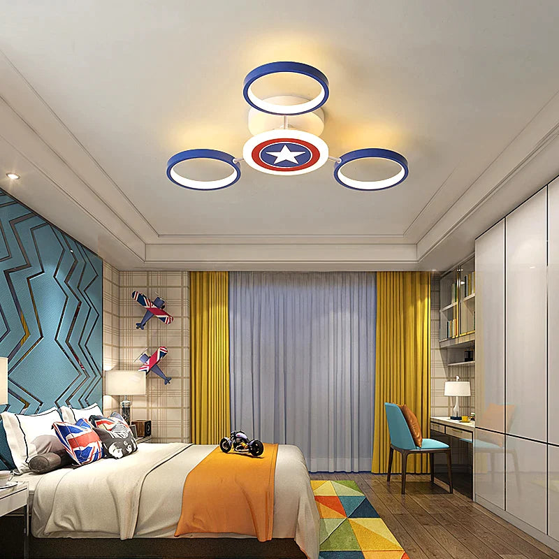 Afralia™ LED Ceiling Light for Kid's Room Chandelier Bedroom Decorative Lamp