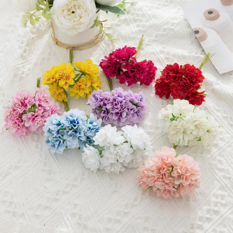 Afralia™ Mini Bouquet Stamen Flowers for Home Decor, DIY Crafts