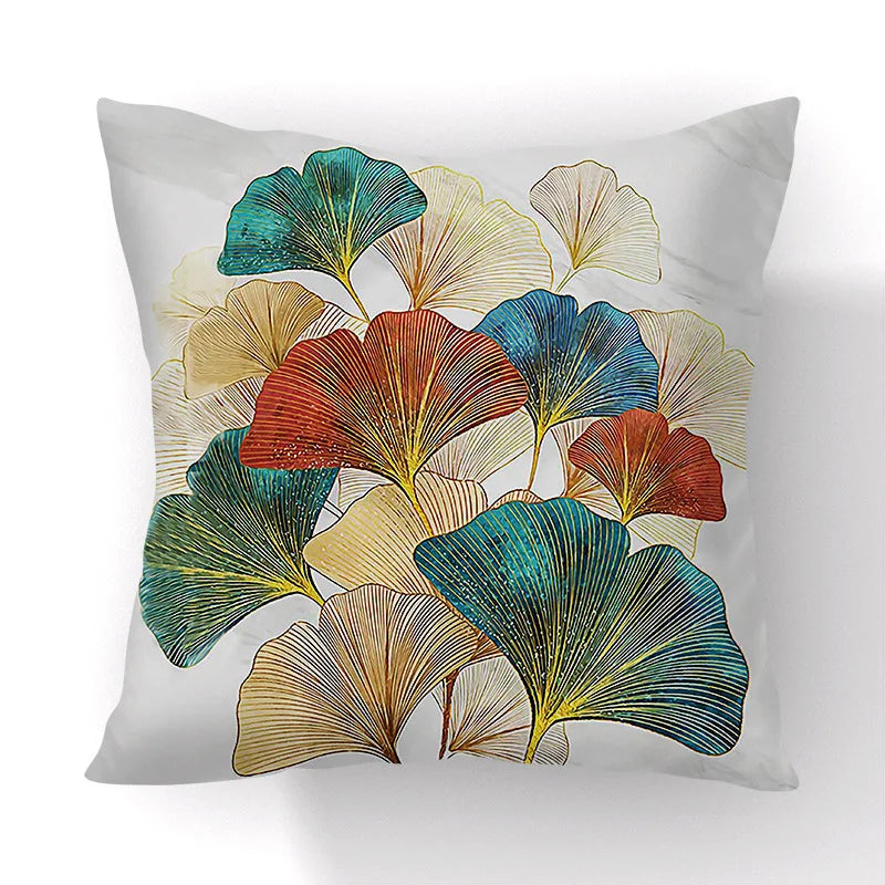 Afralia™ Big Leaves Cushion Covers - Nordic Simple Decorative Pillows for Living Room