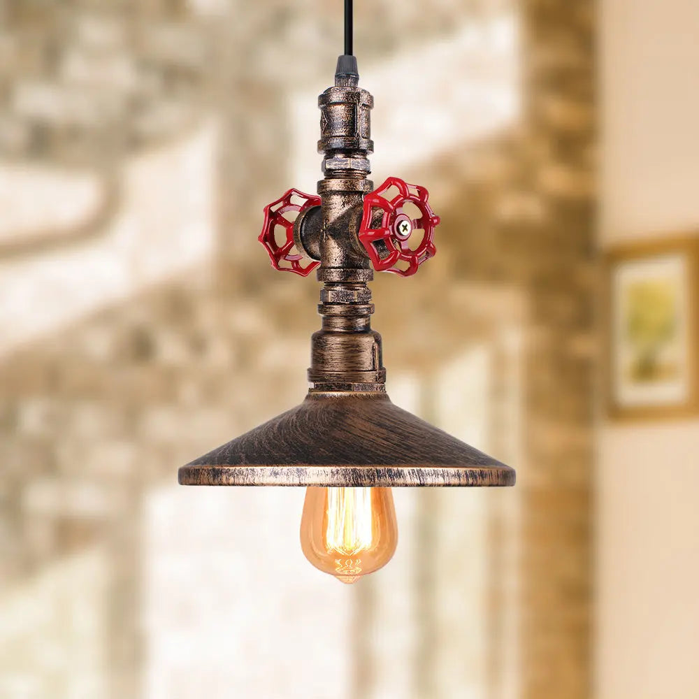 Afralia™ Industrial Retro Loft Pendant Light Water Pipe Ceiling Lamp