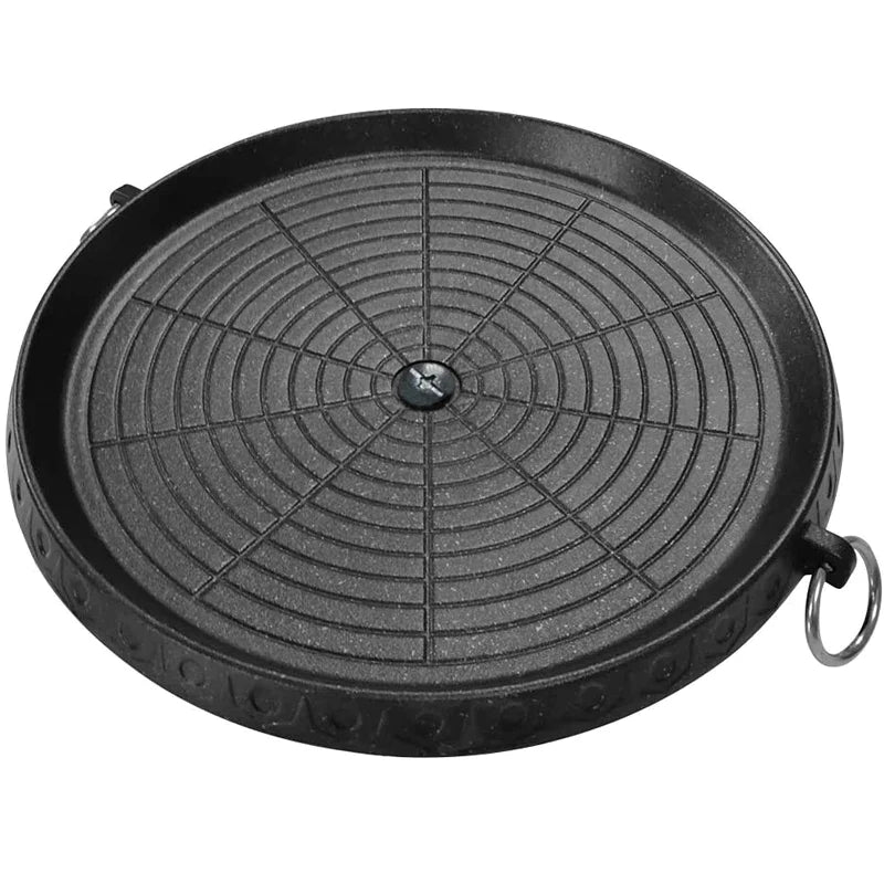 Afralia™ Korean Grill Pan - Non-stick Smokeless BBQ Tray for Indoor/Outdoor Grilling