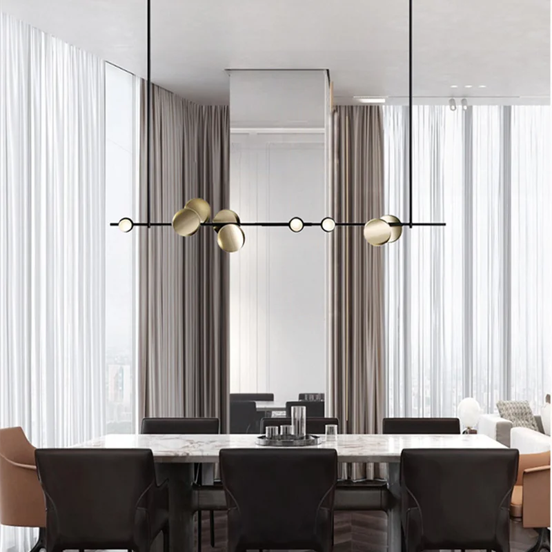 Afralia™ Nordic Chandelier Art Lighting Beauty Salon Creative Cilon Disc Luxury Wall Lamp