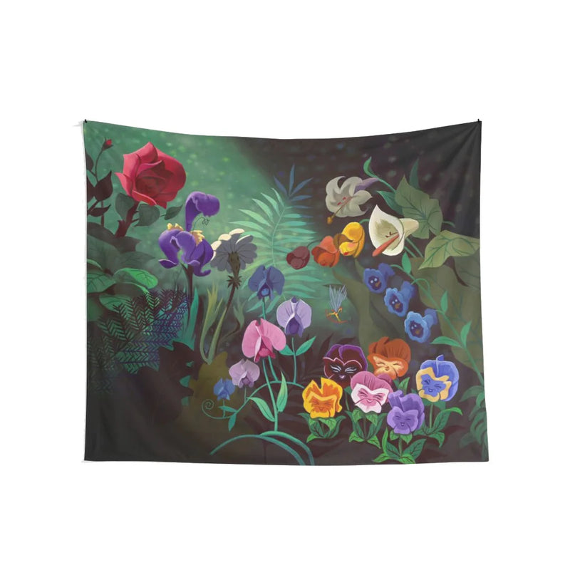 Wildflower Botanical Tapestry - Afralia™ Colorful Flower Wall Hanging Decor