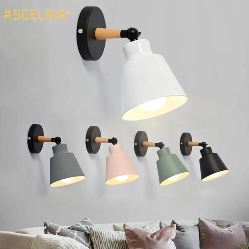 Afralia™ Nordic LED Wooden Wall Lamp for Modern Indoor Lighting in Bedroom & Living Room