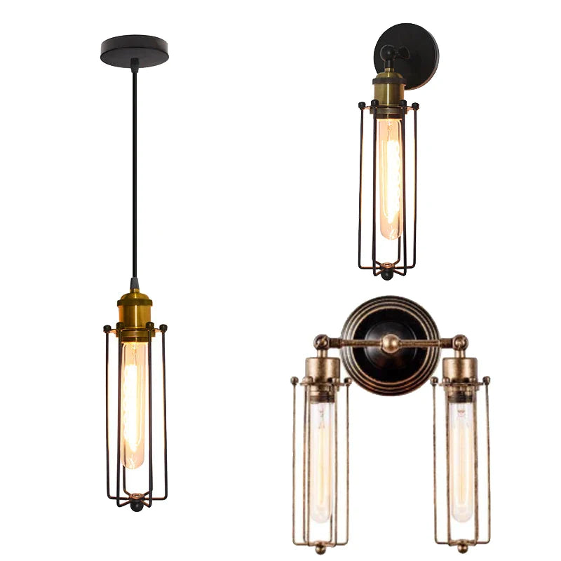 Afralia™ Industrial Pendant Light for Bar Hallway Living Room Restaurant