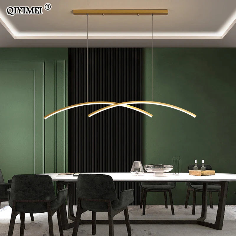 Afralia™ LED Pendant Lights: Modern, Remote-Control, Cord Hanging, for Study, Kitchen, Living Room