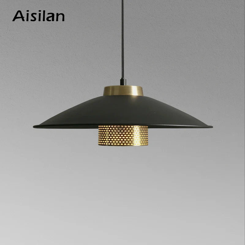 Afralia™ Metal Artistic Nordic Pendant Light for Dining Room, Bar, and Study