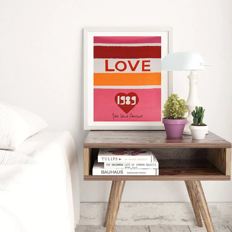 Afralia™ Love Poster Canvas Painting Nordic Style Home Decoration Wall Art