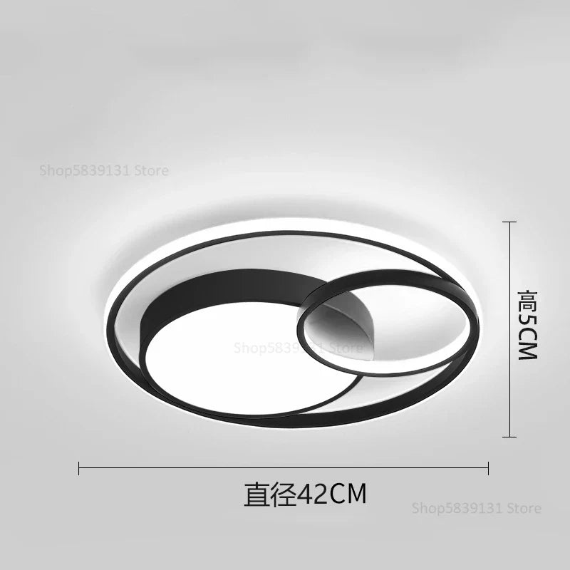 Afralia™ Geometry LED Ceiling Light: Modern Nordic Light Luxury for Living Room Decor