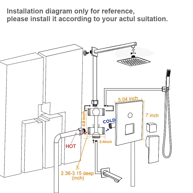 Afralia™ Golden Rainfall Shower Faucet Set with Single Handle Brass Bath Mixers
