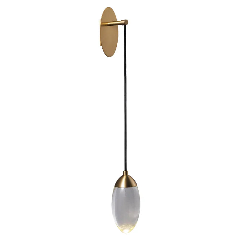 Afralia™ Crystal LED Wall Light: Modern Luxury Nordic Home Lighting for Bedroom, Stair, Beside Lamp