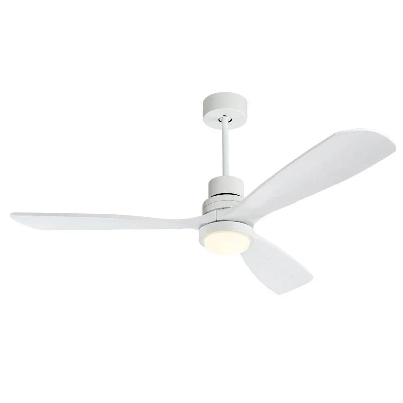 Afralia™ Wood Ceiling Fan with Remote Control, Modern Bedroom Wooden Fan Light Fixture