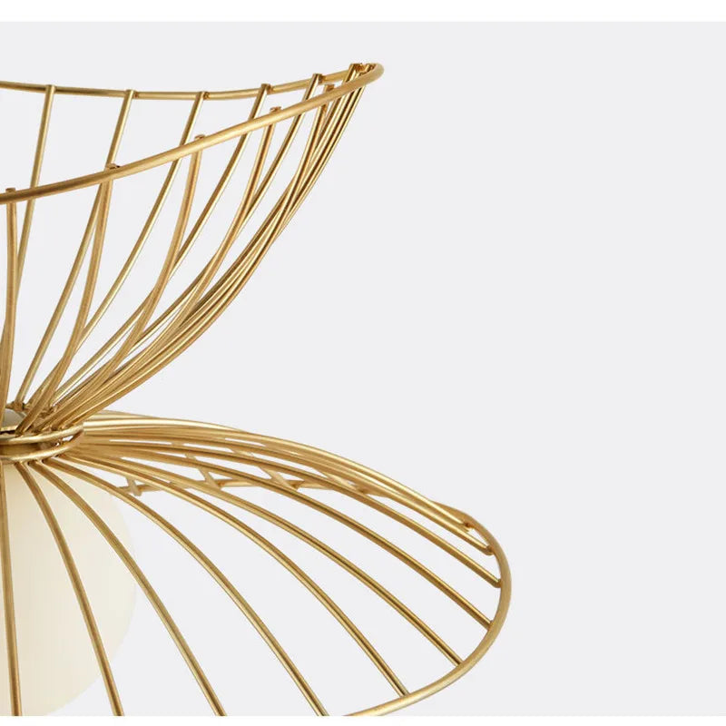 Afralia™ Ray Pendant Light: Loft G9 LED Cage Fixture for Home, Restaurant, Living Room