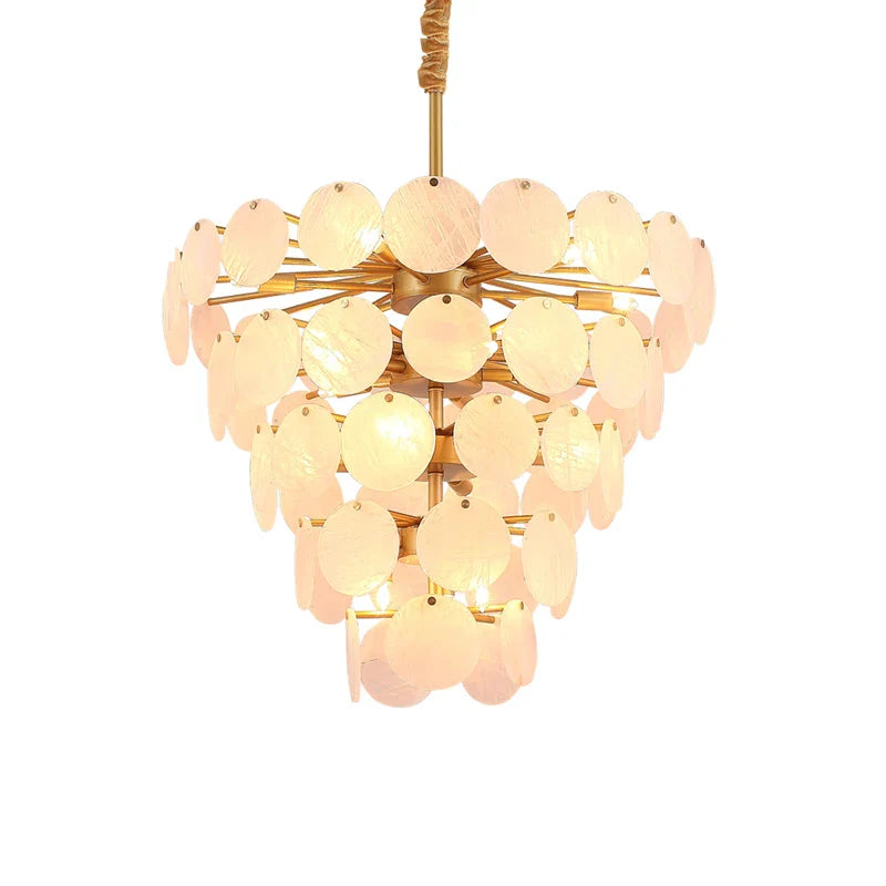 Afralia™ LED Agate Chandelier Lighting for Foyer - Colorized Designer Lamps