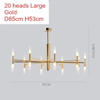 Afralia™ Modern Tube G4 LED Chandelier for Living Room Art Suspended Lamp