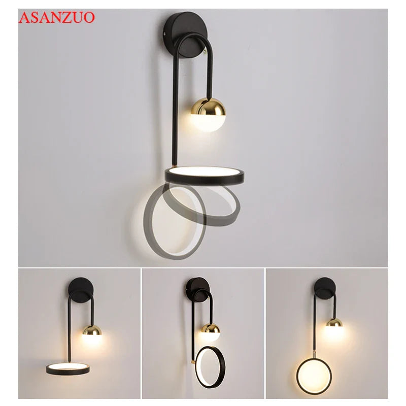 Afralia™ Modern LED Wall Light for Bedroom and Living Room Decor