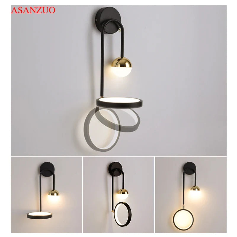 Afralia™ Modern LED Wall Light for Bedroom and Living Room Decor