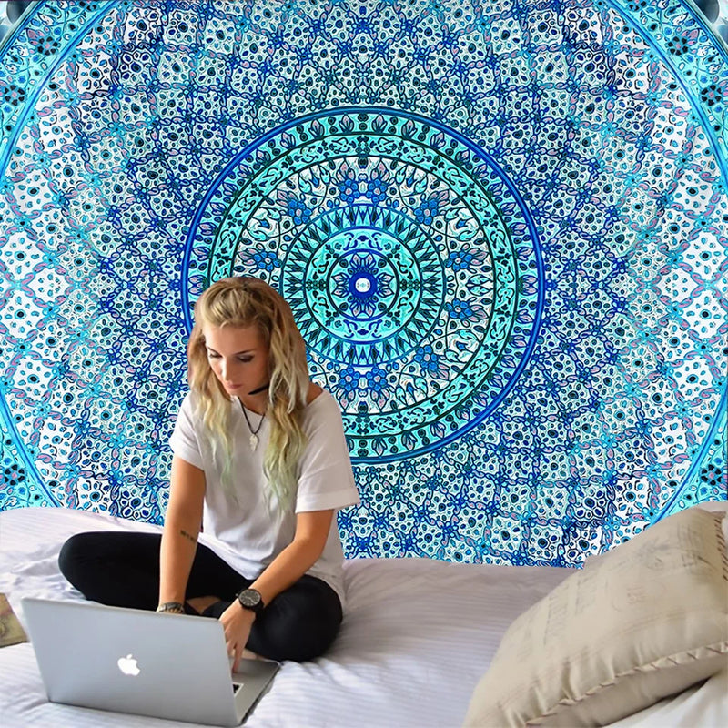 Bohemian Mandala Tapestry Wall Hanging for Travel & Home Decor by Afralia™