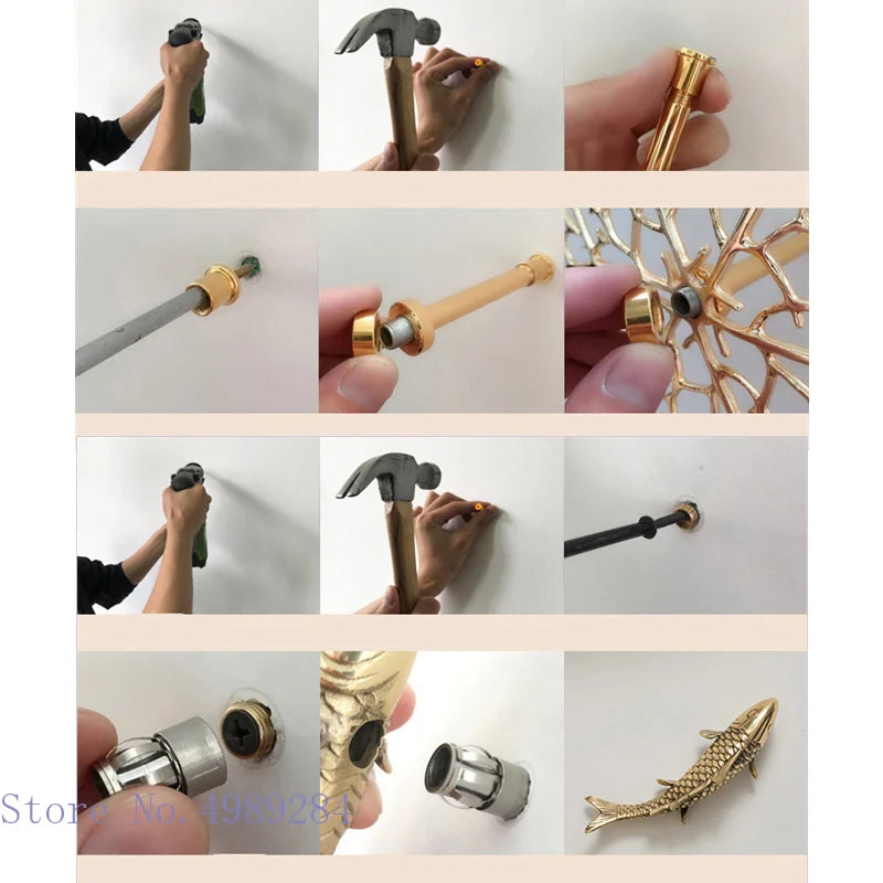 Afralia™ Metal Coral Lotus Fish Pond Wall Hanging for Home Decoration