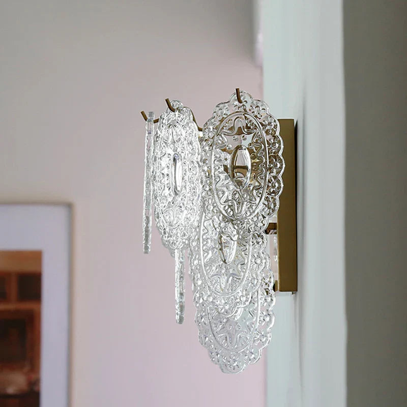 Luxury French Glass Flower Chandelier by Afralia™ - Vintage Nostalgic Modern Design