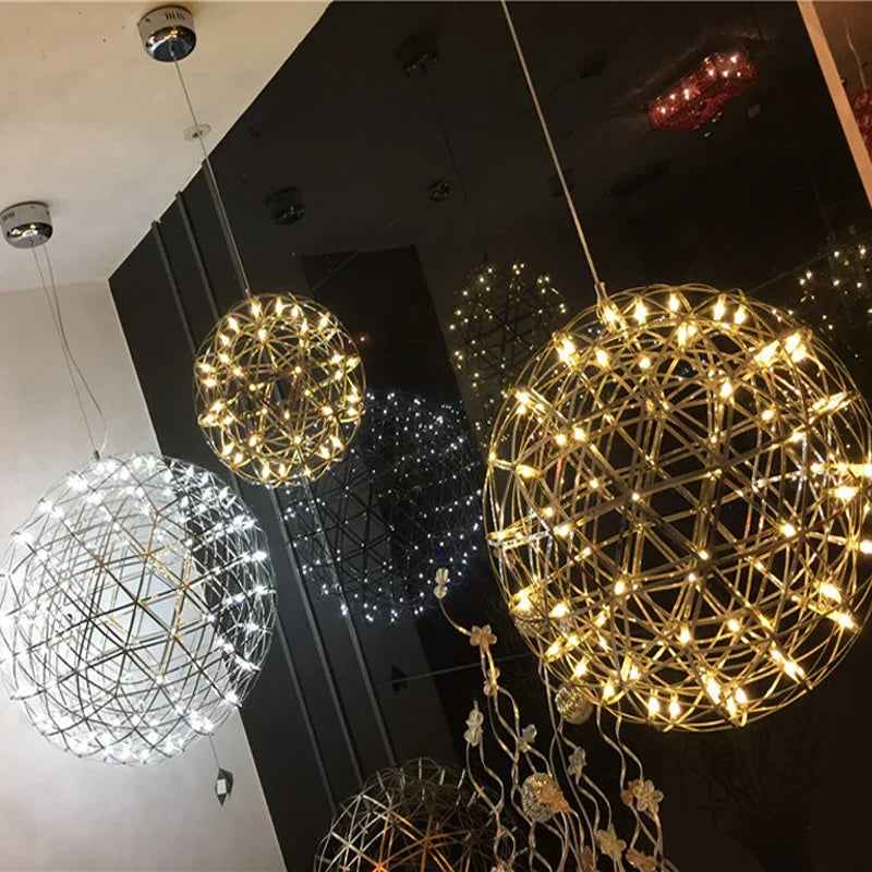 Afralia™ Gypsophila Sparkball Pendant Lights – Indoor Living Room Cafe Lighting Fixture