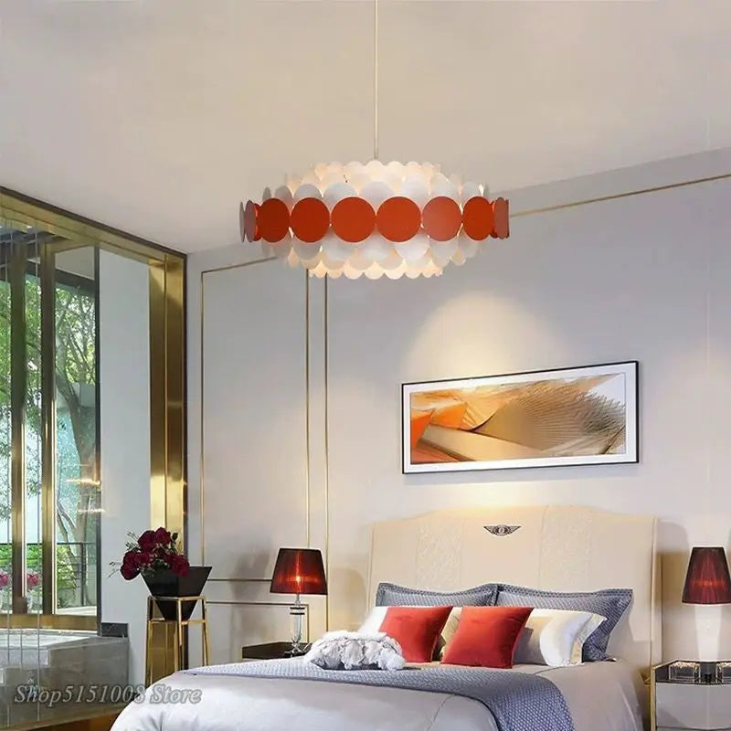 Afralia™ Metal Pendant Lamp | Modern Nordic Round Hanging Light for Dining Room & Bedroom