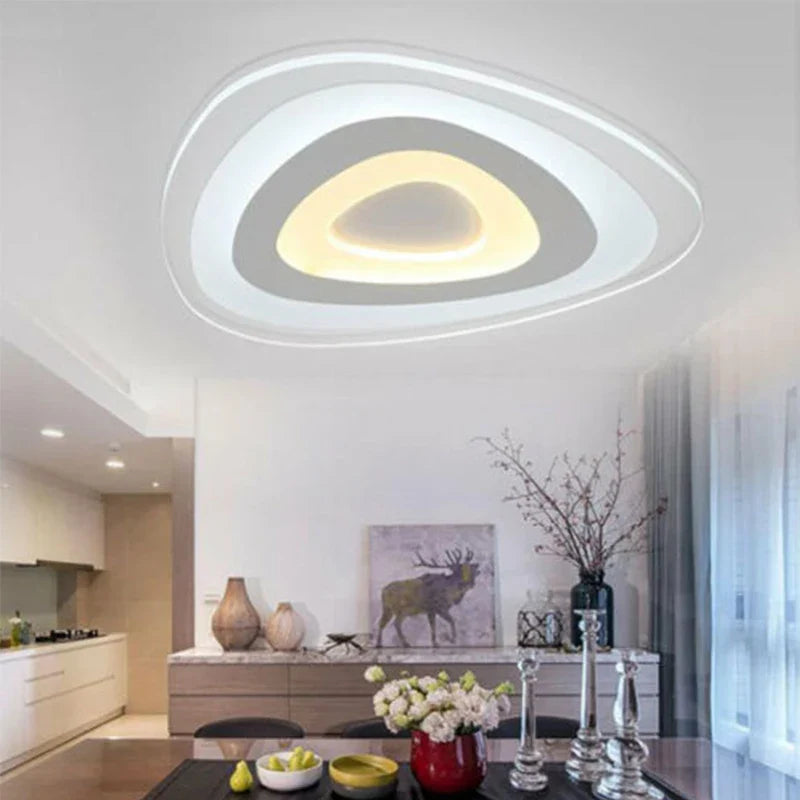 Afralia™ Triangle LED Ceiling Light | Modern Acrylic Lamparas de Techo Fixtures