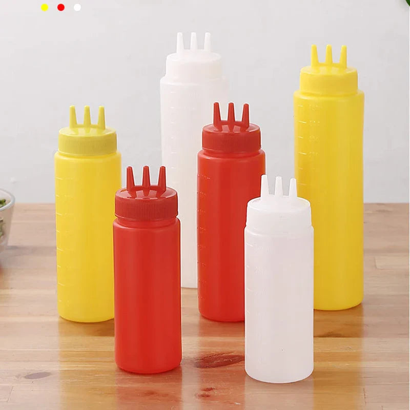 Afralia™ Condiment Squeeze Bottle Set for Sauces & Oils