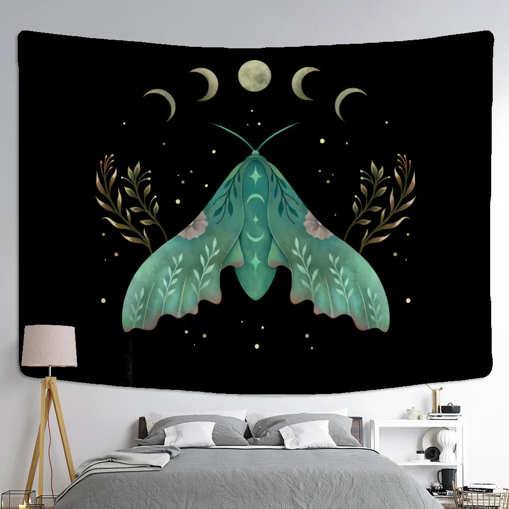 Afralia™ Butterfly Tapestry: Bohemian Hippie Psychedelic Wall Hanging for Home Decor
