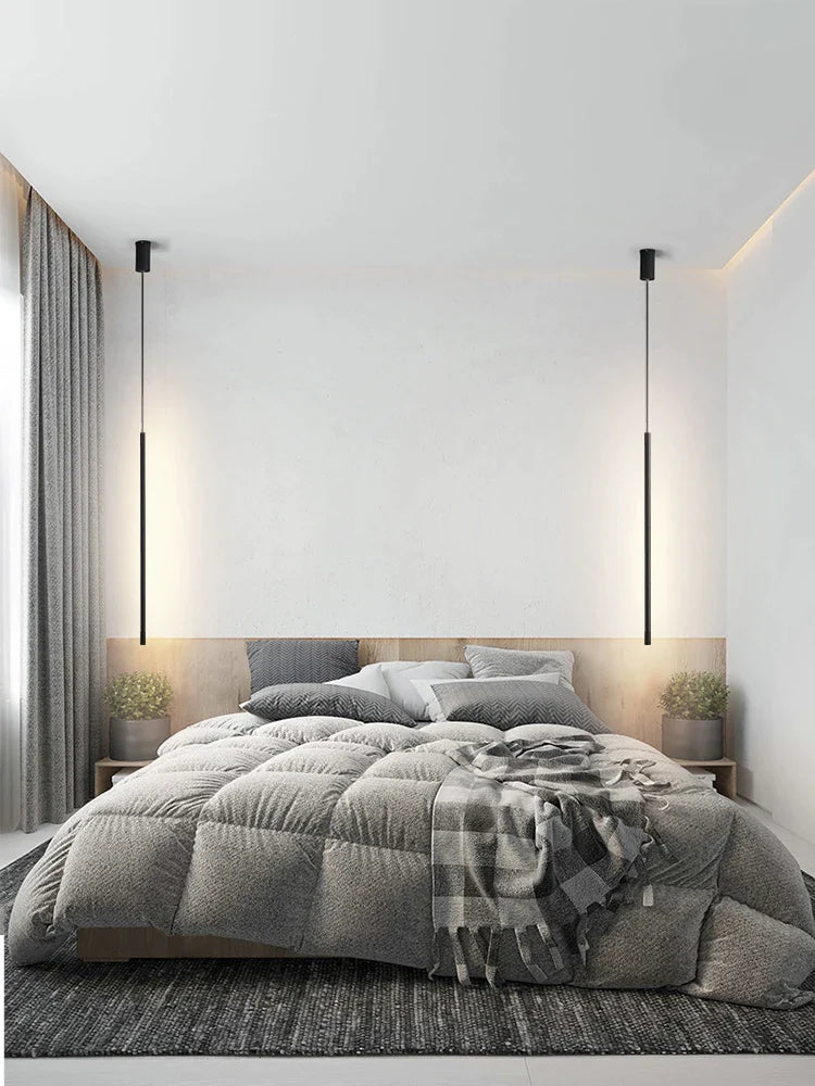 Afralia™ Nordic Longline Pendant Lamp for Living Room, Dining Room & Bedroom