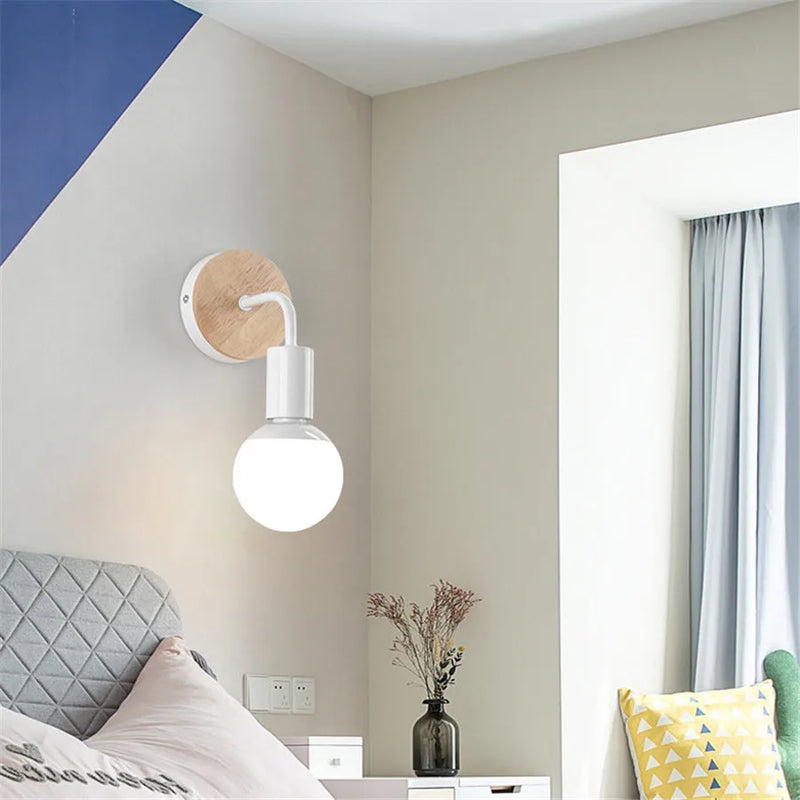 Afralia™ Modern Minimalist Wall Lamp E27 Indoor Sconces Lighting for Living Room