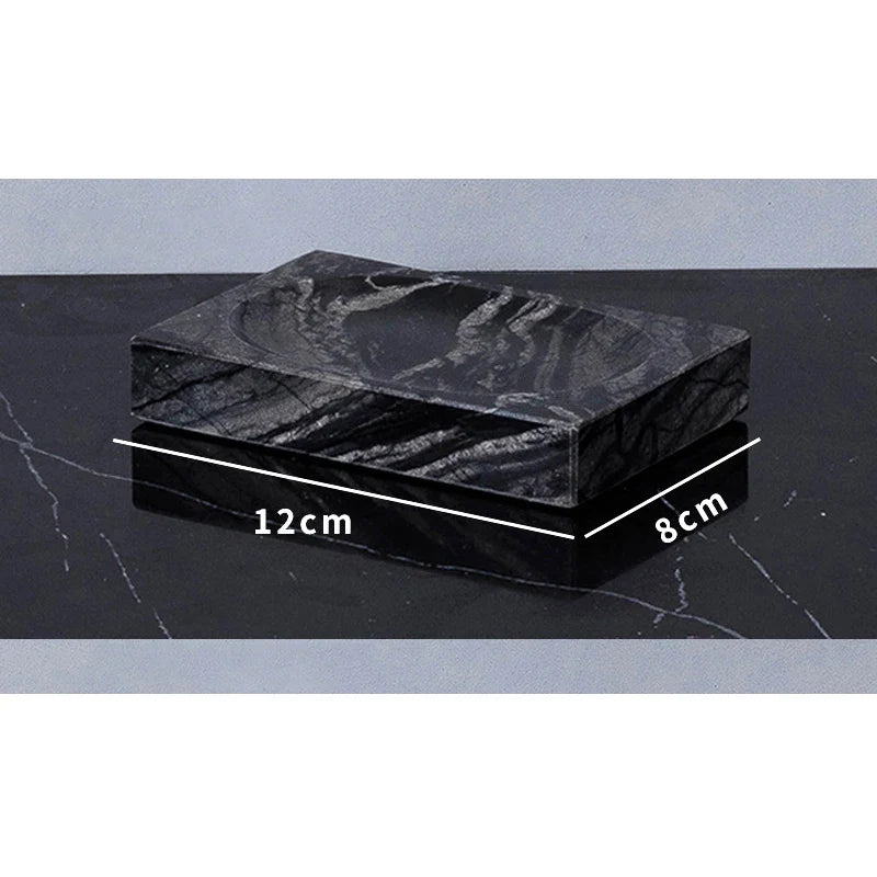 Afralia™ Ancient Wood Grain Marble Bathroom Set with Luxury Accessories