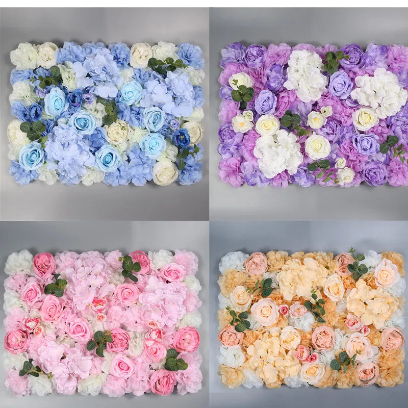 Afralia™ Pink Rose Artificial Flower Wall Decor for Weddings and Events