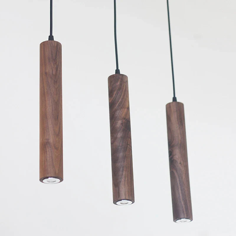 Afralia™ Wood Pendant Lights: LED Hang Lamp Dining Room Living Room Decoration