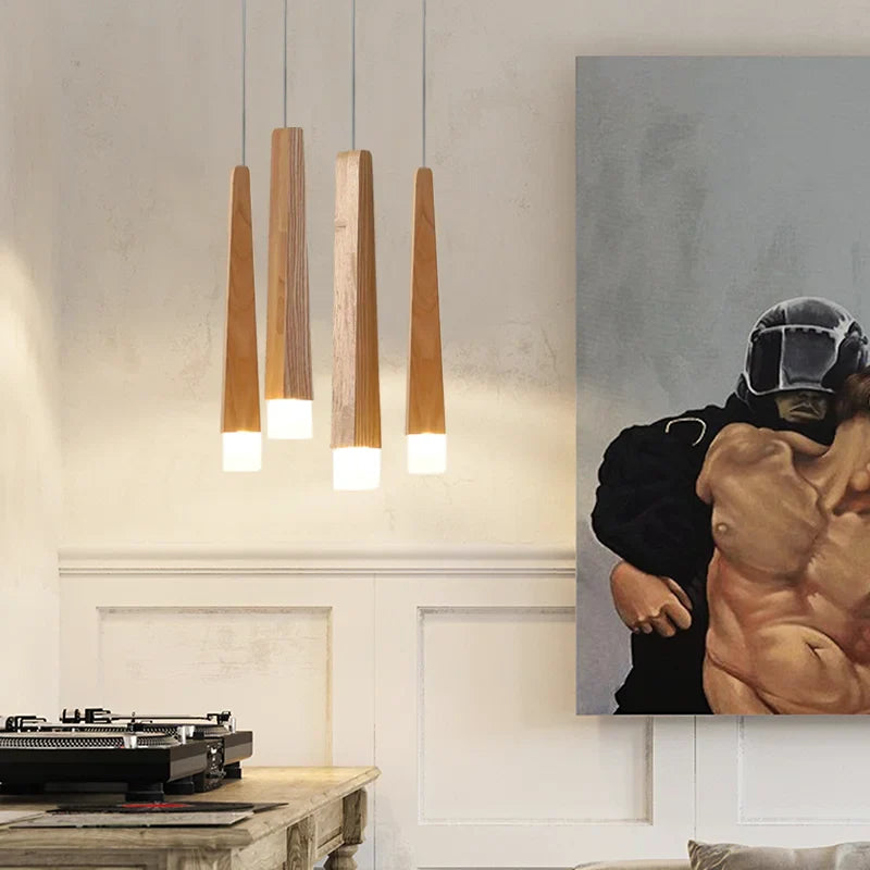 Afralia™ Wooden Pendant Lights: Nordic Style Hanging Lamp Fixtures for Home and Commercial Spaces
