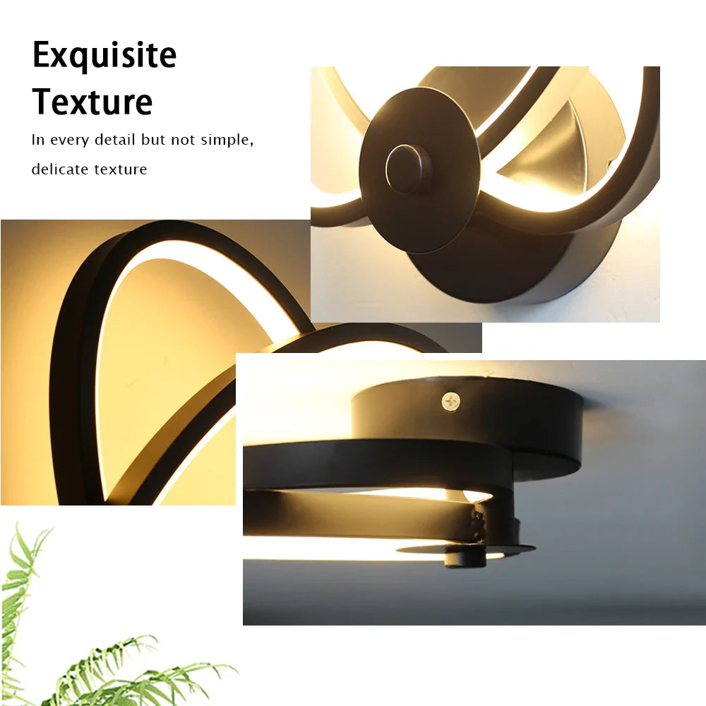 Afralia™ Modern LED Wall Lamp for Indoor Living Room Decor & Bedroom Lighting