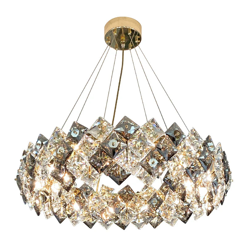Afralia™ Crystal Chandelier: High-End LED Pendant Light for Living Room, Dining Room & Kitchen