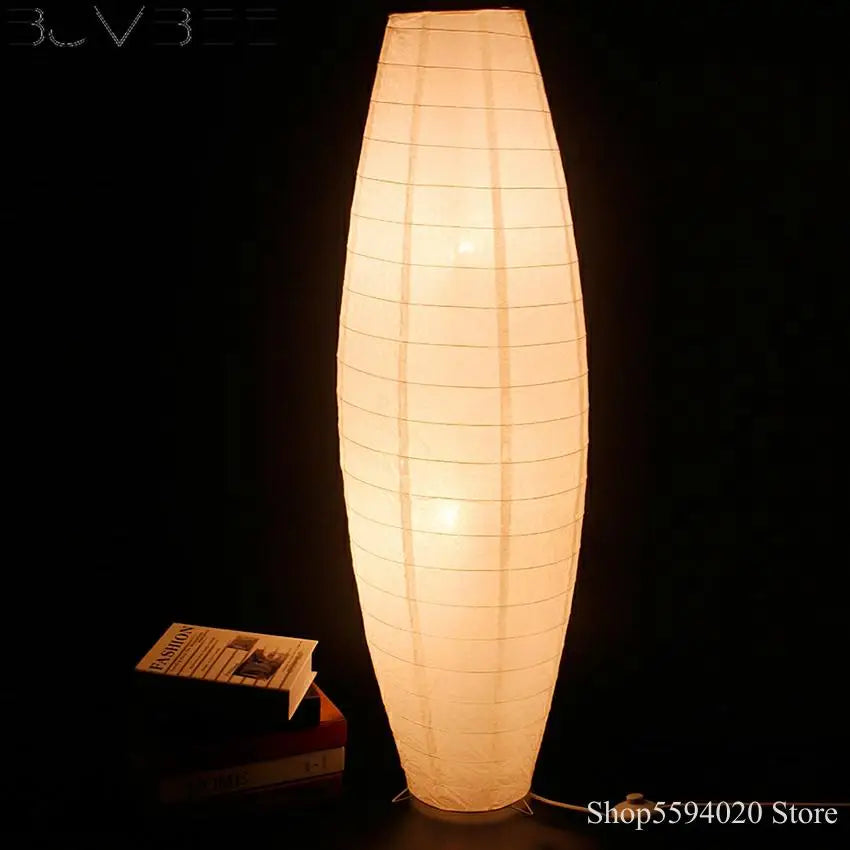Nordic Woven Paper LED Floor Lamp by Afralia™ for Stylish Indoor Living Lighting
