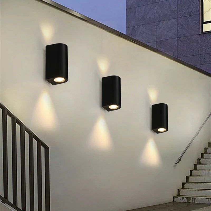 Afralia™ Outdoor LED Wall Lamp Modern Waterproof Sconce Garden Exterior Lighting