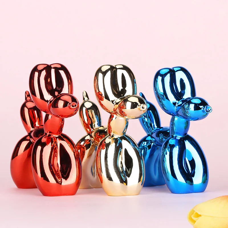 Afralia™ Nordic Resin Dog Sculpture Ornaments for Home Decor & Kids' Gifts