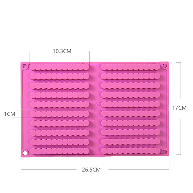 Afralia™ Silicone Multifunction Cake Pudding Chocolate DIY Mold Strips Biscuit Ice Pastry Baking