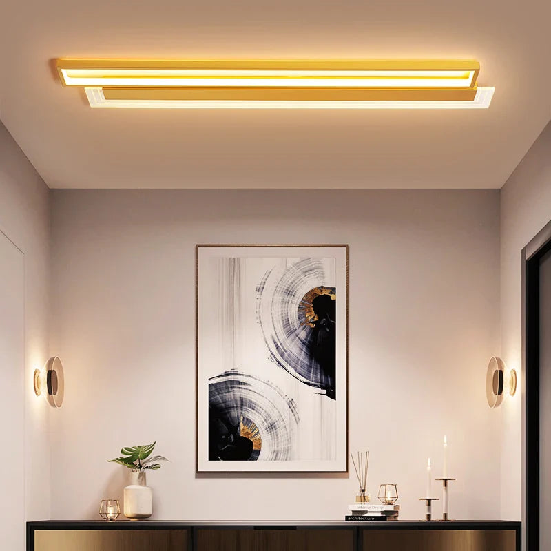 Afralia™ Slim Strip LED Ceiling Light for Entryway, Corridor, and Study