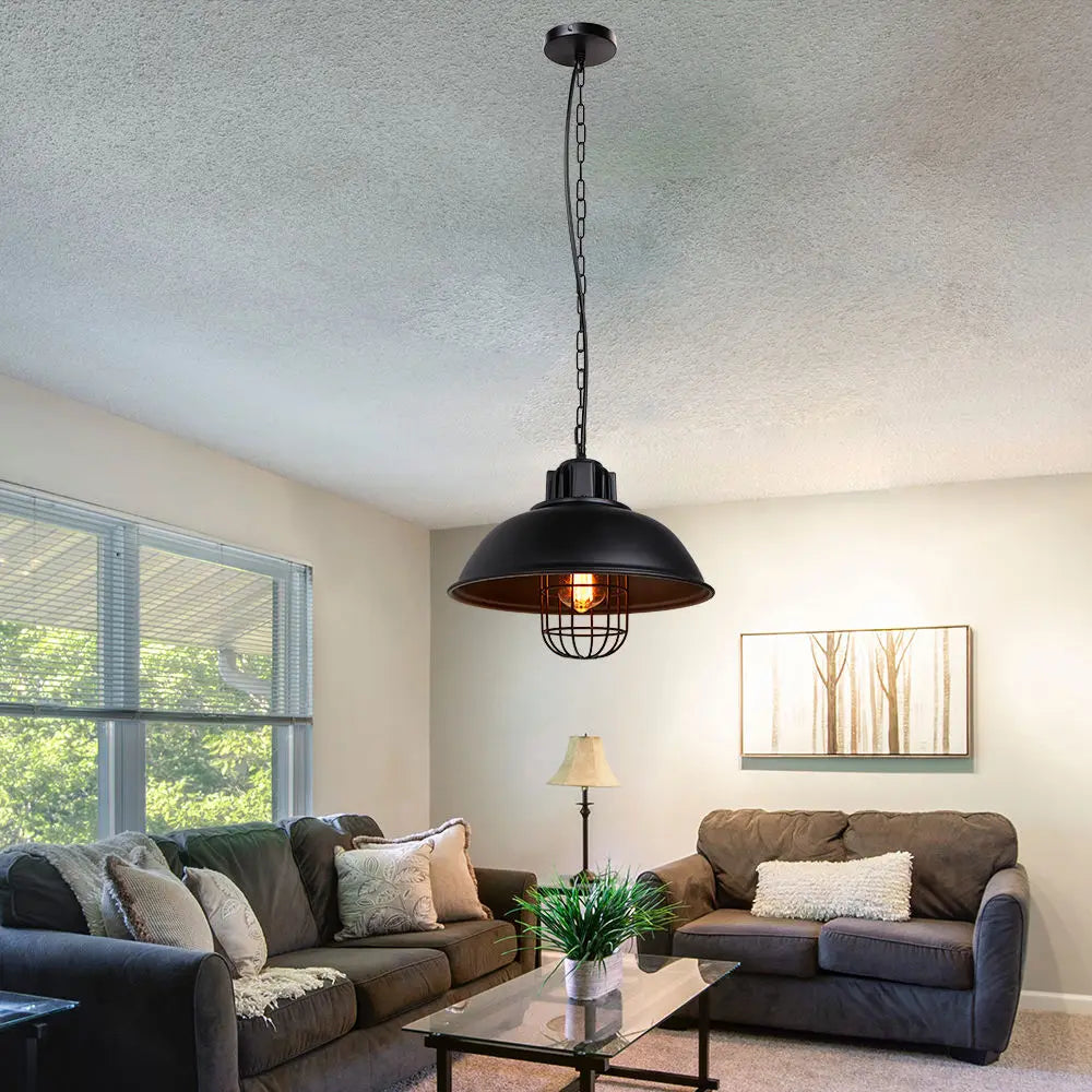 Afralia™ Retro Industrial Pendant Lights Vintage Hanging Lamp for Bar Restaurant Living Room