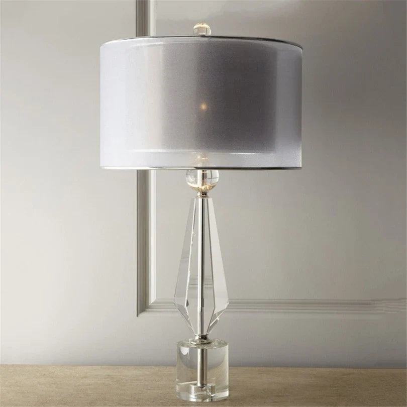 Afralia™ Crystal Table Lamp - Modern Luxe Art Deco Lighting for Living Room, Bedroom, Bedside
